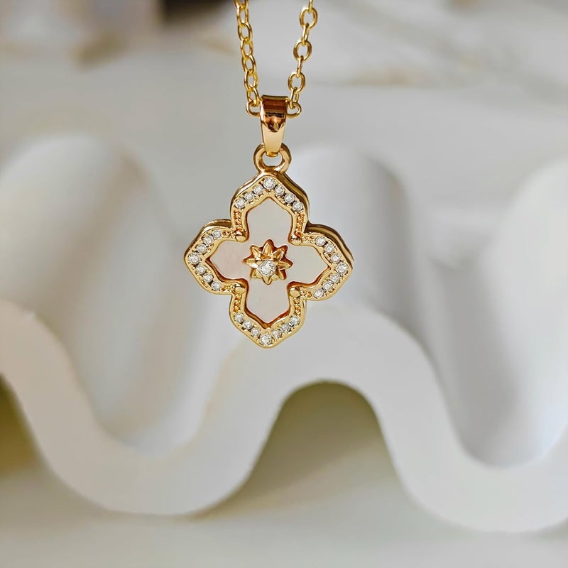 Partm Gold Cross Necklace for Women 14K Plated Dainty Pendant Cross Chain Faith Crucifix Choker Baptism Necklace for Women Trendy Religious Jewelry Hypoallergenic - Image 5